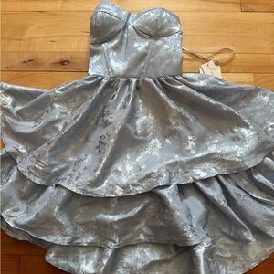 Elegant Silver Kids Dress